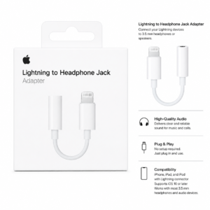 Apple Lightning to 3.5 mm Headphone Jack Adapter
