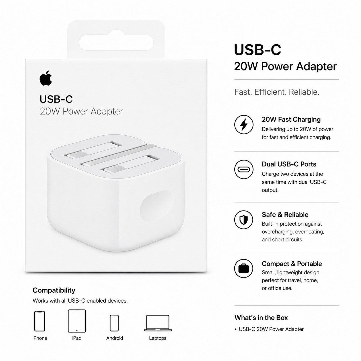 USB-C 20W Power Adapter