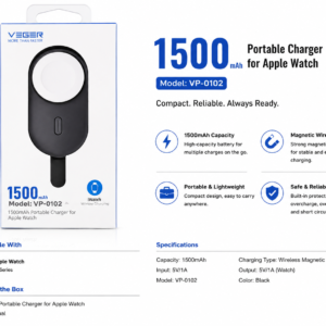 VEGER 1500mAh Portable Charger for Apple Watch