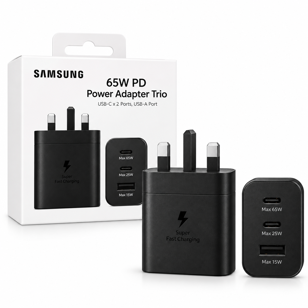 Samsung 65W PD Power Adapter Trio