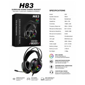 H83 Surround Sound Gaming Headset