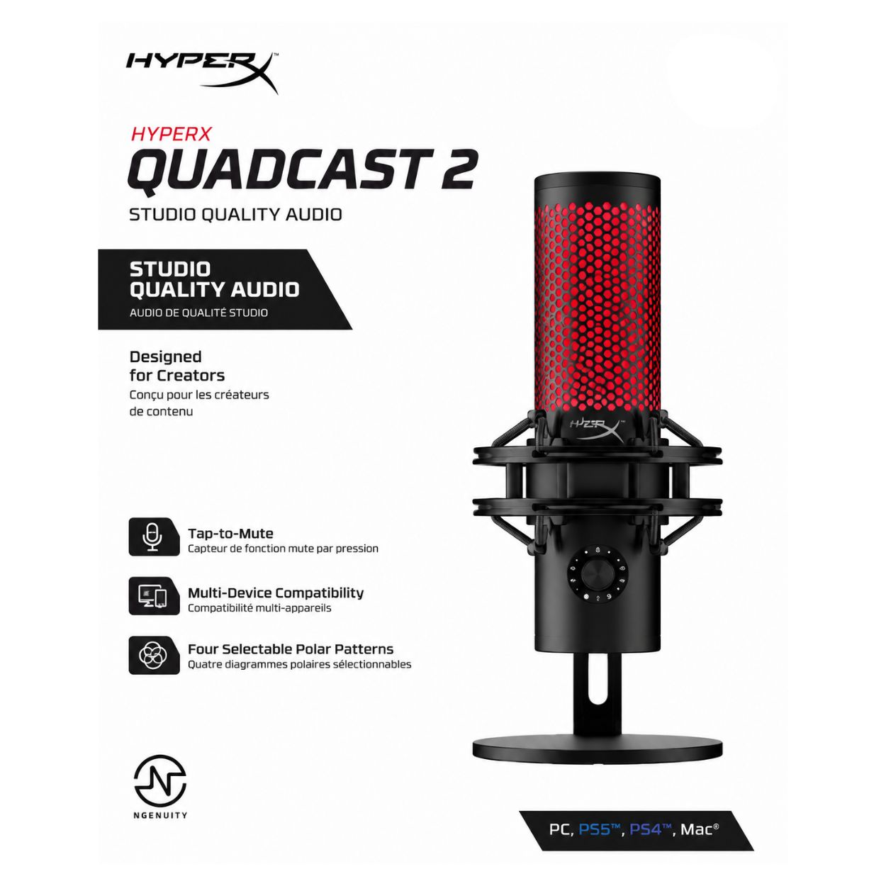 HyperX QuadCast 2 – Studio Quality USB Gaming Microphone - Image 2