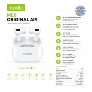 Modio ME8 Original Air – True Wireless Earbuds