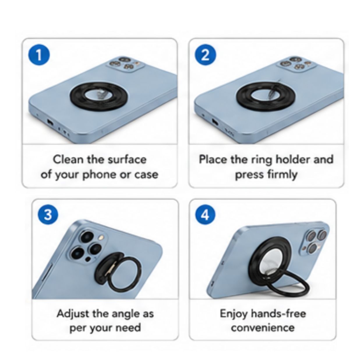 Magnetic Ring Holder – Ultra Thin 360° Phone Grip - Image 2