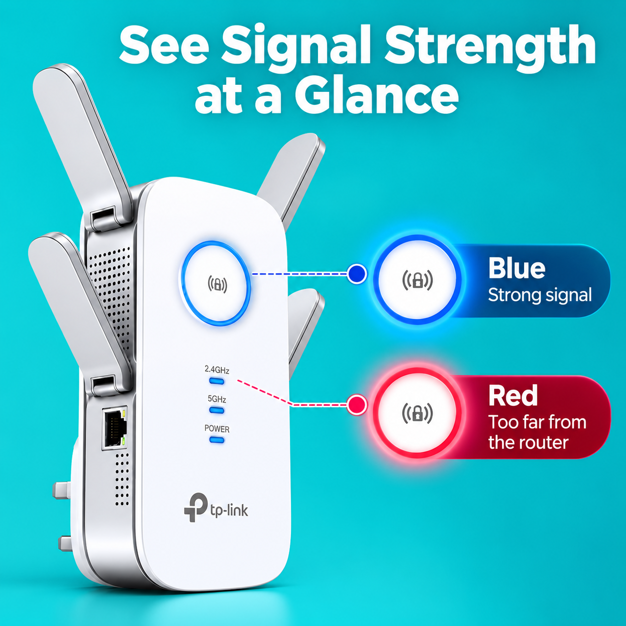 TP-Link RE650 AC2600 Mesh Wi-Fi Extender - Image 4